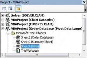 VBA in Excel