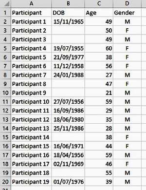 Removing blank rows in Excel