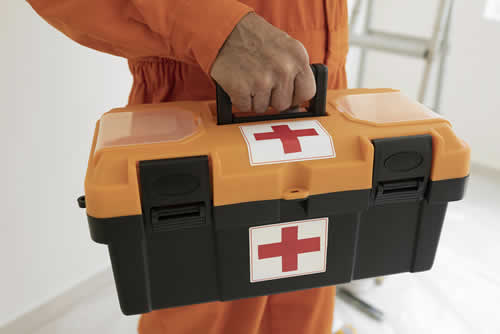 Have first aid equipment on hand